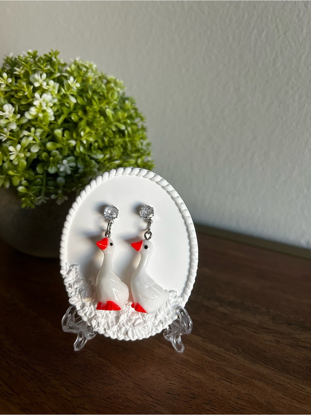 Porch Goose Earrings
